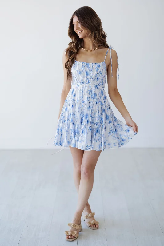 Denim mini dresses with distressed details Mckenna Mini Dress - Blue