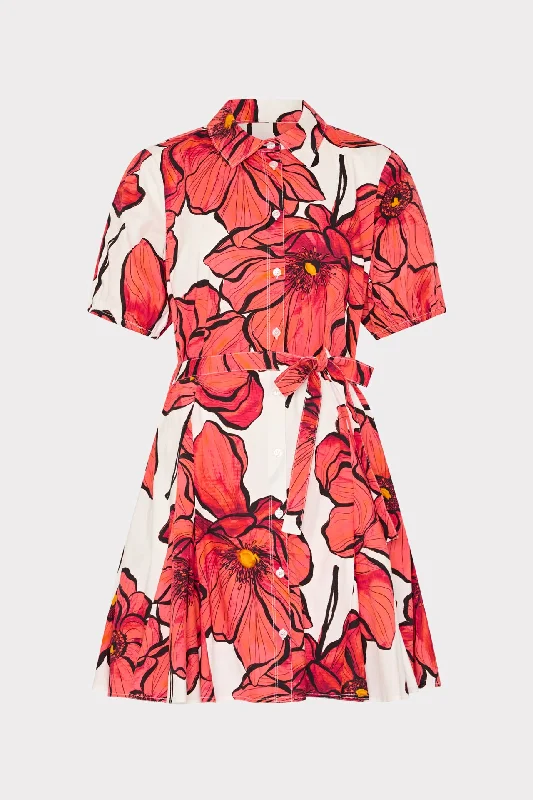 Floral print mini dresses for summer parties Juni Windflower Pastel Poplin Mini Dress Floral print mini dresses for summer parties Juni Windflower Pastel Poplin Mini Dress