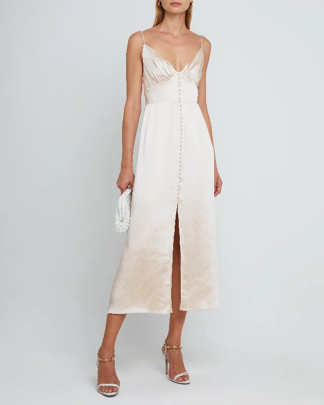 Midi dresses with animal prints for a bold and confident appearance Ellora Dress