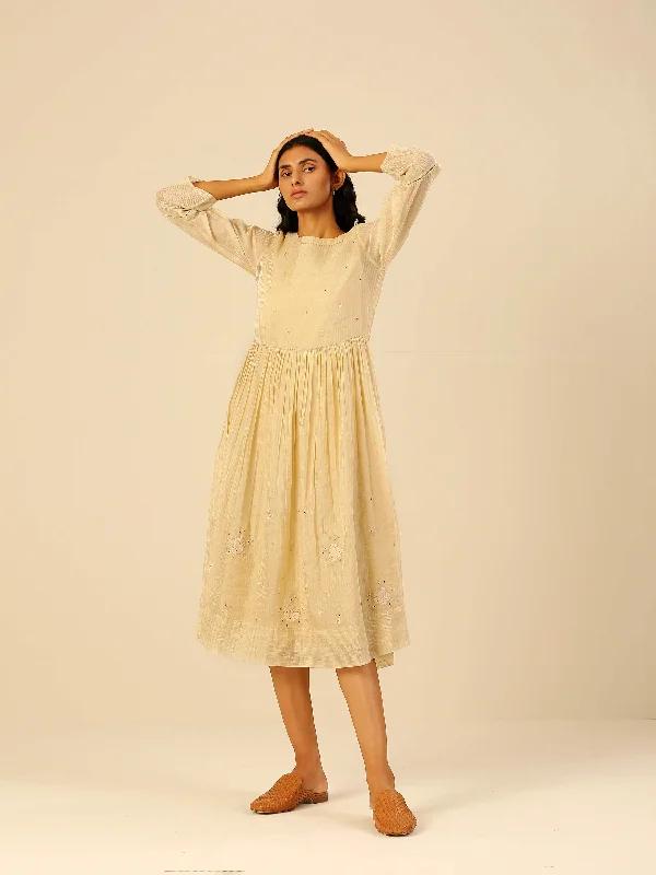 Midi dresses with sheer panels for a touch of allure Vision of Peace Midi Dress