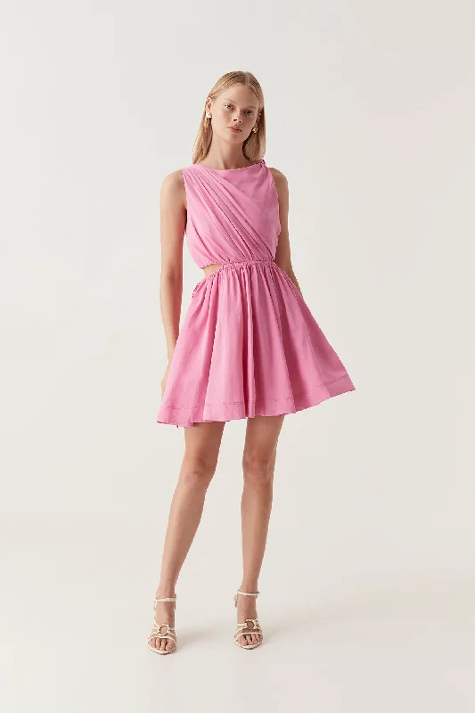 Mini dresses with high - low hems for a modern twist Abbey Twisted Mini Dress