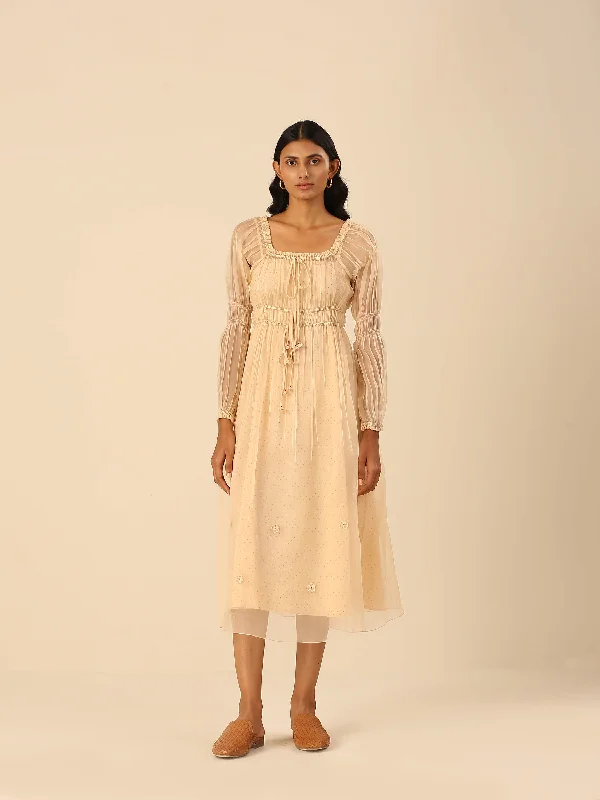 Midi dresses with geometric cutouts for a contemporary and edgy look Paperwings Organza Midi Dress Midi dresses with geometric cutouts for a contemporary and edgy look Paperwings Organza Midi Dress