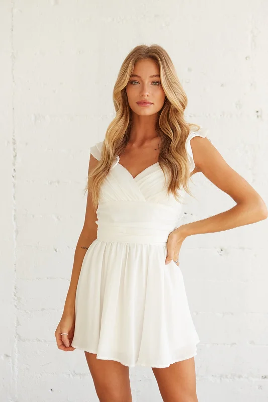 Cotton mini dresses for a comfortable everyday option Desiree Ruffle Mini Dress