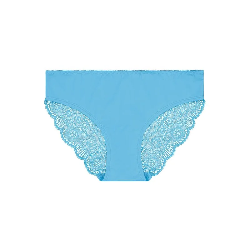 Alyssum Lace Bum Bikini Brief - Lagoon Blue