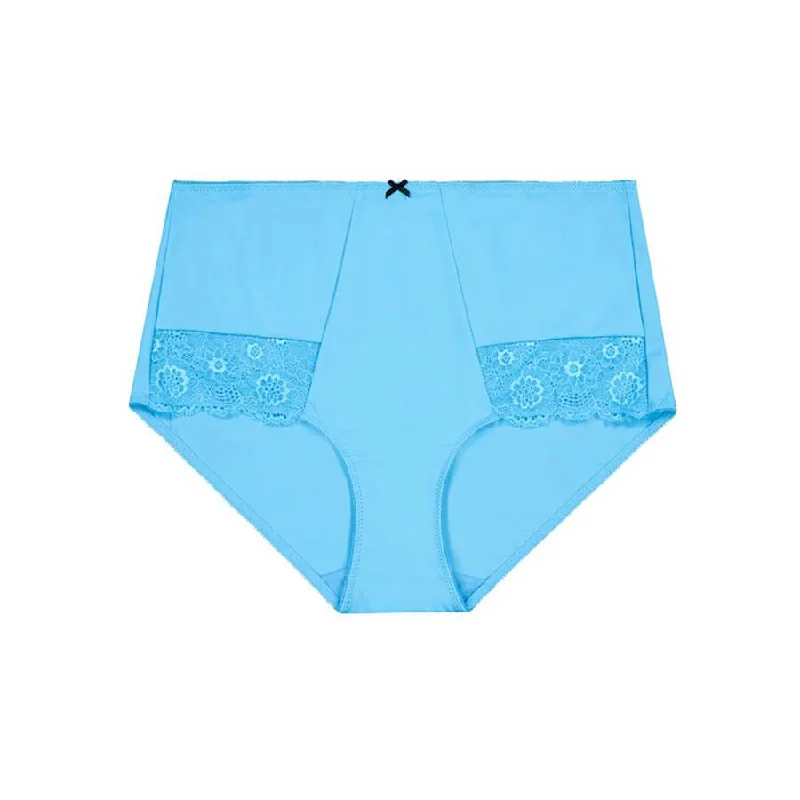 Alyssum Lace Full Brief - Lagoon Blue