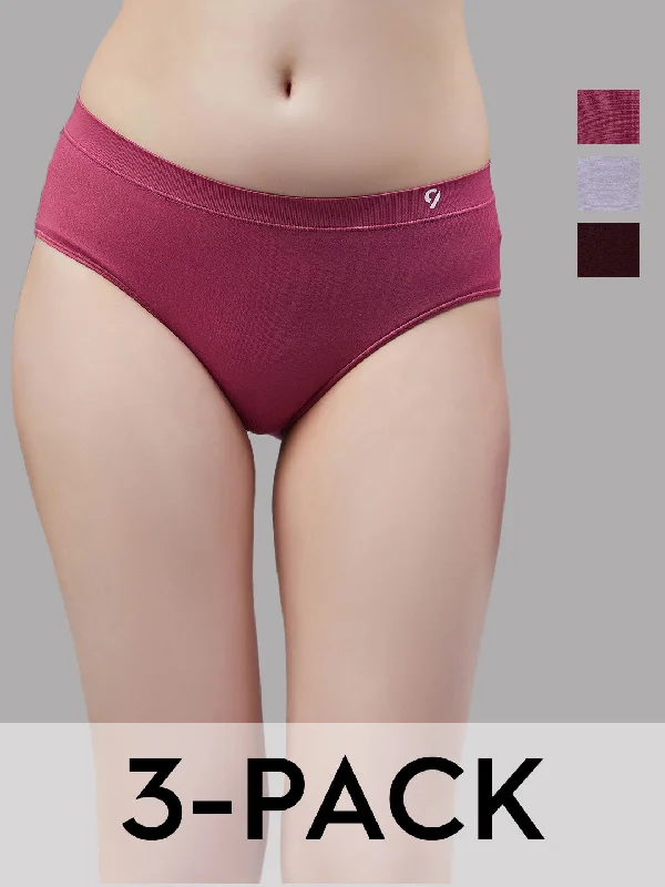 seamless push - up women briefs for a natural liftC9 Airwear Seamless Assorted Briefs For Women - Pack of 3 seamless push - up women briefs for a natural liftC9 Airwear Seamless Assorted Briefs For Women - Pack of 3