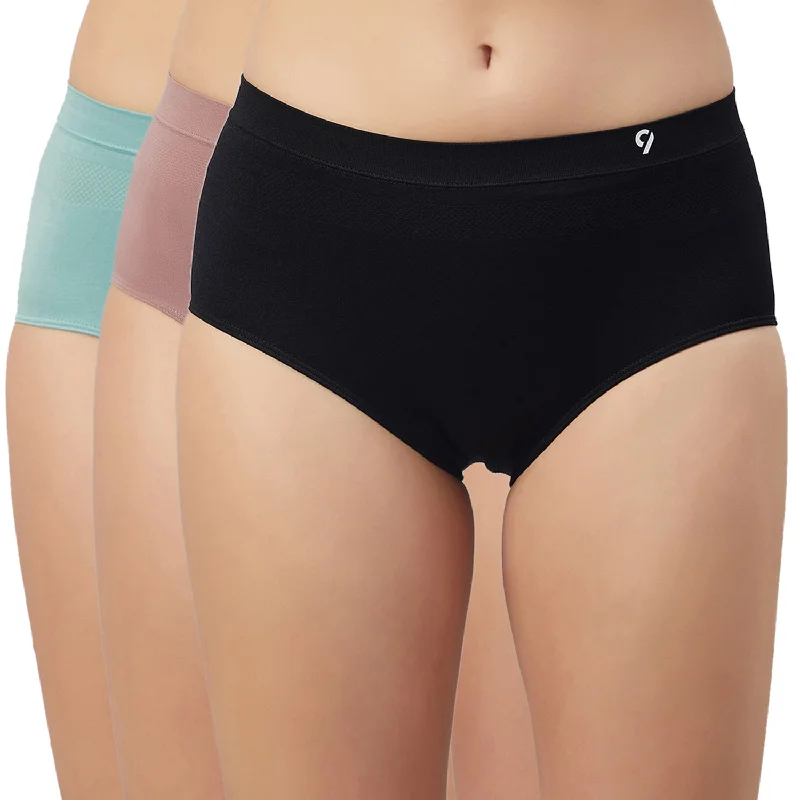 C9 AIRWEAR Solid Hipster Briefs for Women - Packs of 5