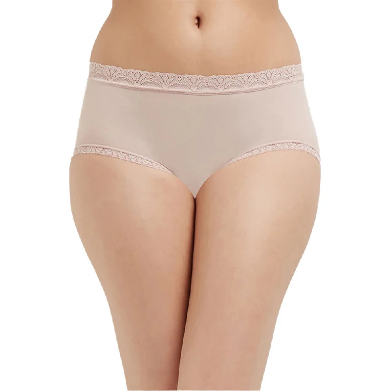 seamless anti - bacteria women briefs for daily wearFeel Free Mid Waist Full Coverage Everyday Wear Brief Panty - Pink seamless anti - bacteria women briefs for daily wearFeel Free Mid Waist Full Coverage Everyday Wear Brief Panty - Pink