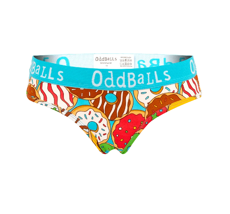 seamless thong - style women briefs for ultimate discretionDonuts - Ladies Briefs