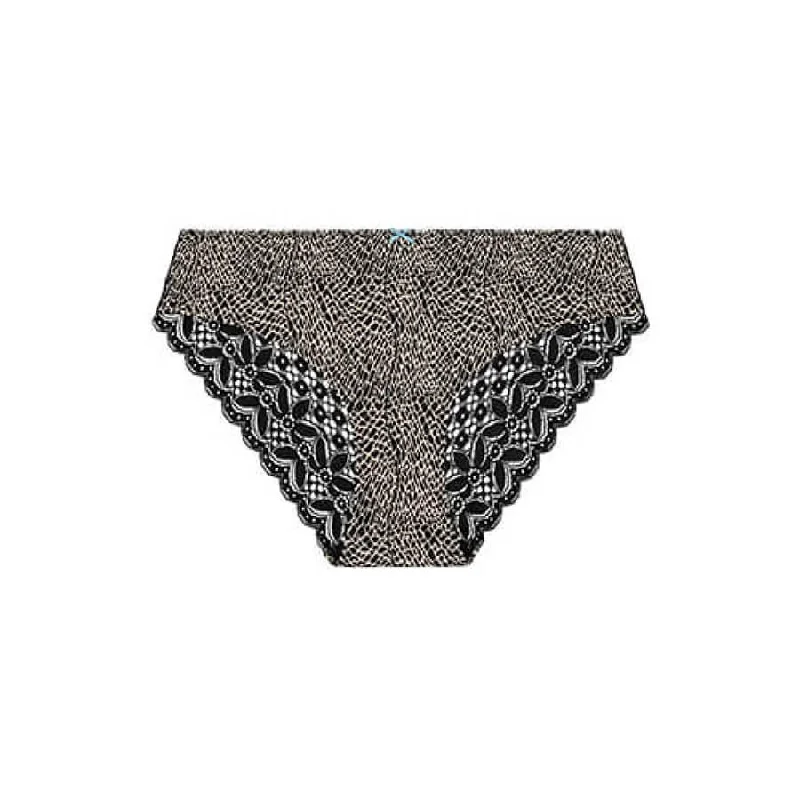 Queen of the Nile Lace Bum Bikini Brief - Ebony Black