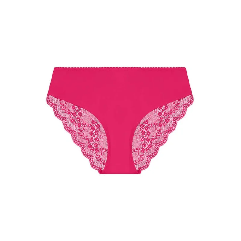 Sweetpea Lace Bum Bikini Brief - Sugar Pink