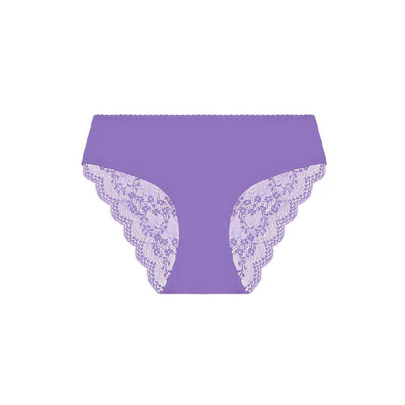 Sweetpea Lace Bum Bikini Brief - Violet