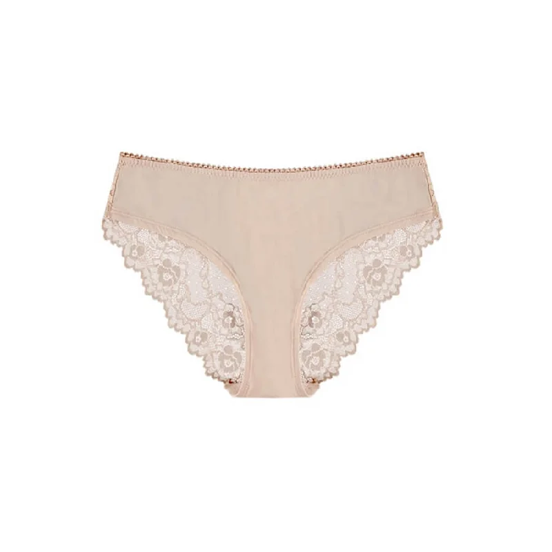 Lace Bum Bikini Brief - Cafe Latte