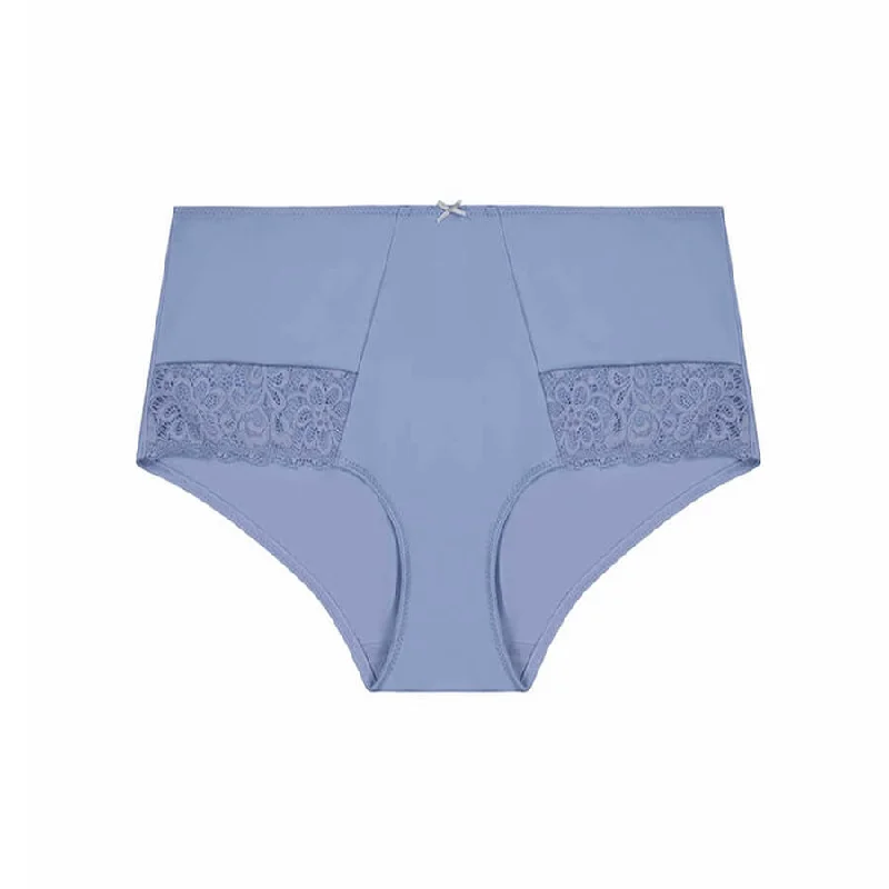 Contrast Lace Full Brief - Lavender Lustre