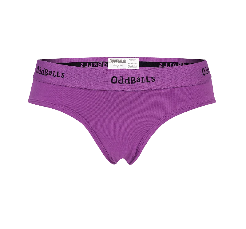 seamless anti - chafing women briefs for friction - free movementPurple & Black - Ladies Briefs seamless anti - chafing women briefs for friction - free movementPurple & Black - Ladies Briefs