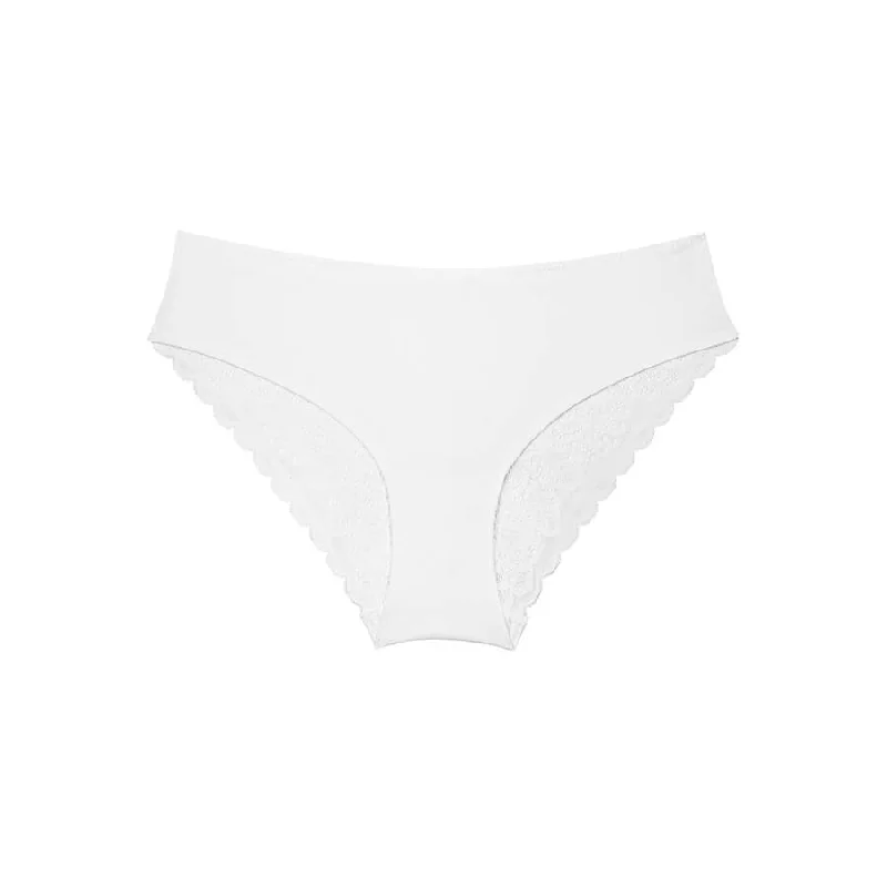 Lily Lace Bum Bikini Brief - White