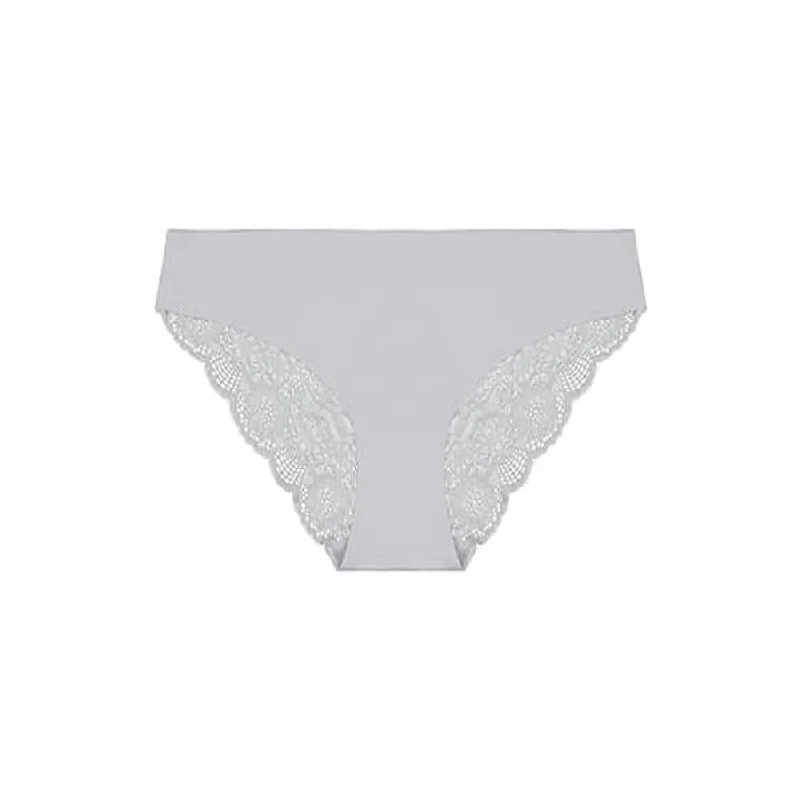 Peony Lace Bum Bikini Brief - Storm Cloud