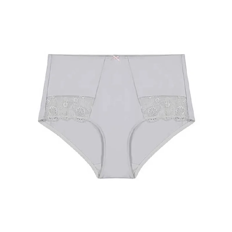 Peony Lace Full Brief - Storm Cloud