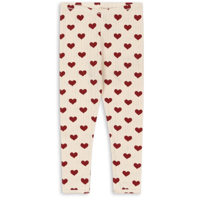 Tapered Leg Women's Wool Blend Trousers for WinterKonges Sløjd Amour Rouge Minnie Pants Gots