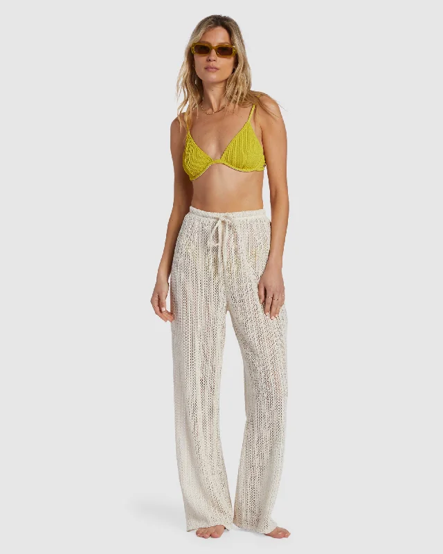 Wide - Leg Women's Chiffon Palazzo Pants for a Flowy AppealLARGO BEACH PANT