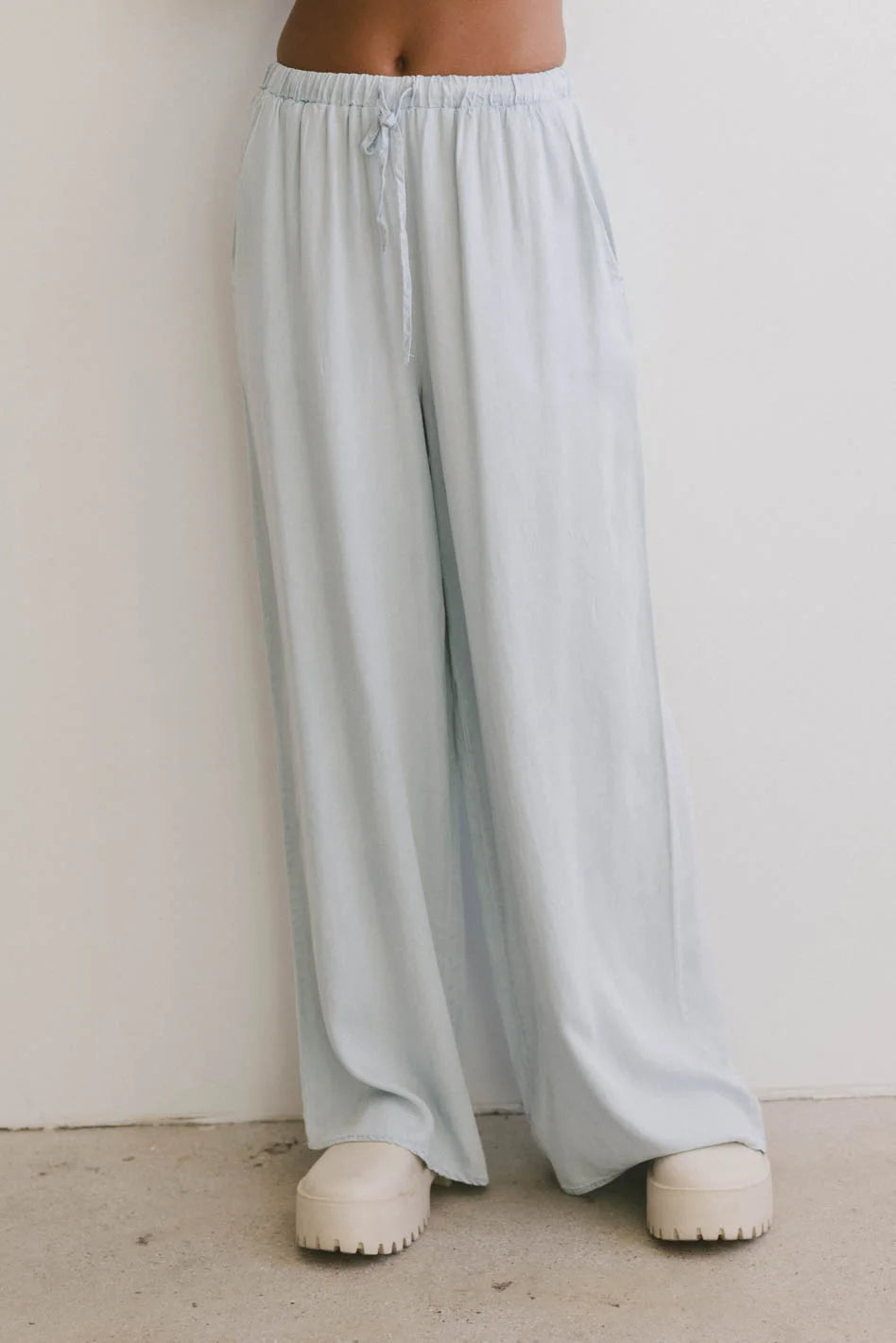 Plus Size Women's Patchwork - Design Jeans for a Unique AppearanceLuisa Wide Leg Pants in Blue Plus Size Women's Patchwork - Design Jeans for a Unique AppearanceLuisa Wide Leg Pants in Blue