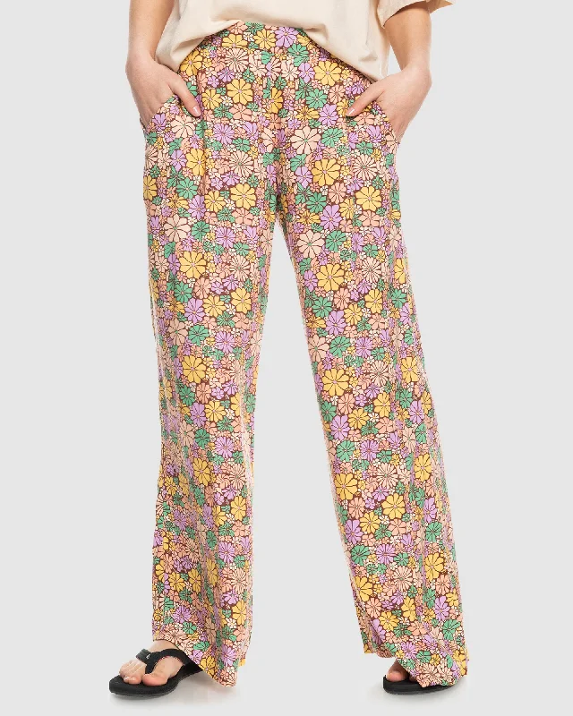 Cropped Women's Corduroy Pants in Autumn ColorsMIDNIGHT AVENUE