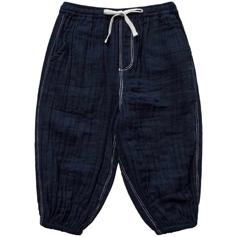 Cropped Women's Corduroy Pants in Autumn ColorsSofie Schnoor Dark Blue Trousers