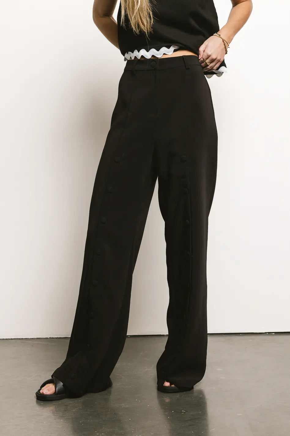 Women's Straight - Leg Linen Pants for a Breezy Summer LookSylvie Wide Leg Pants - FINAL SALE