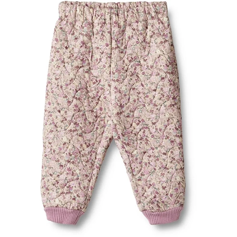 Plus Size Women's Elastic - Waist Culottes in Earth TonesWheat Thermo Clam Multi Flowers Pants Alex