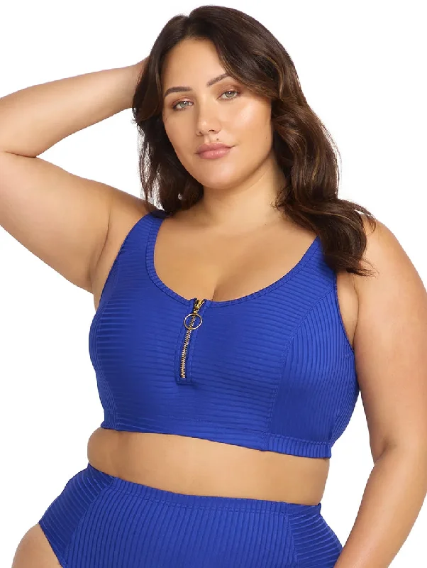 Artesands Fuseli Zip Swim Crop Top