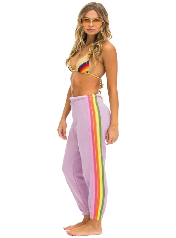 hypoallergenic women bikini briefs for sensitive skinAviator Nation Women's 5 Stripe Sweatpants - Mauve Pink Green hypoallergenic women bikini briefs for sensitive skinAviator Nation Women's 5 Stripe Sweatpants - Mauve Pink Green