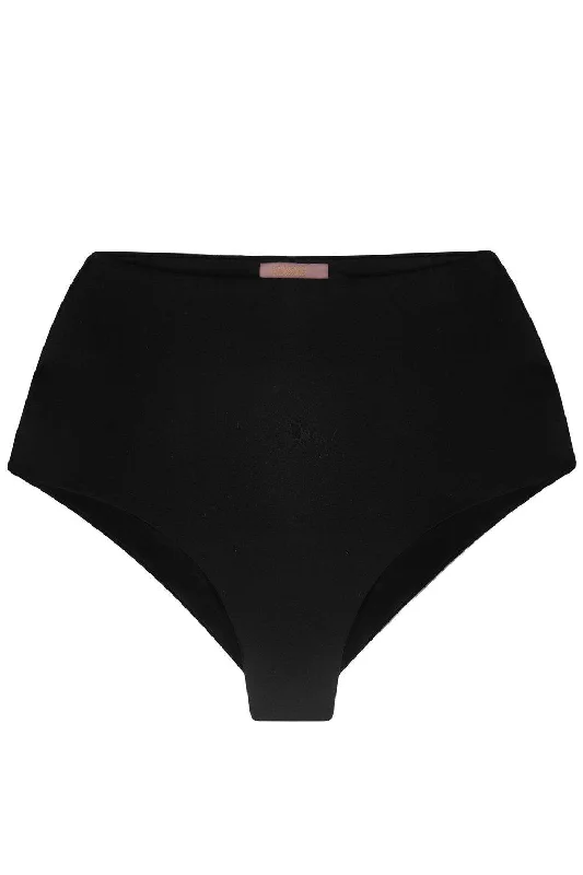 Bisectrix Black high waisted bikini bottom