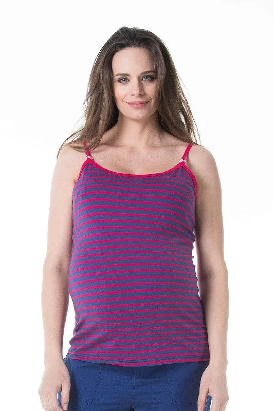 Corey Nursing Red Stripes Camisole