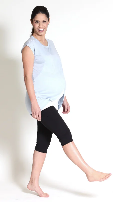 Maternity 3/4 Cotton Leggings
