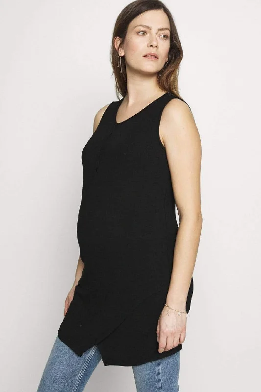 Destry Sleeveless Nursing Top Black