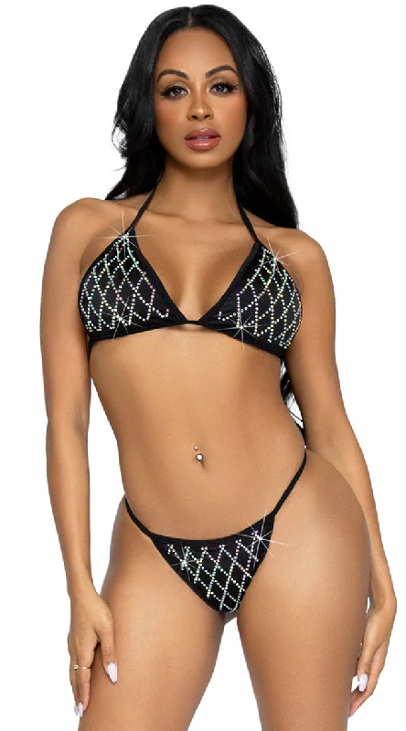 wireless women bikini briefs for a soft feelDip It In Glitter Bikini Set