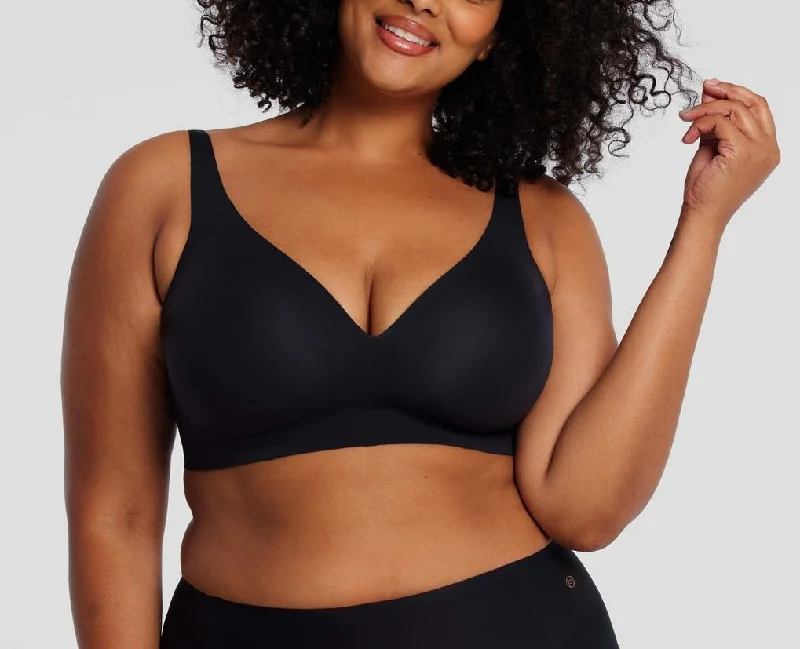 Evelyn & Bobbie Starlette Black Onyx Plunge No Wire Bra