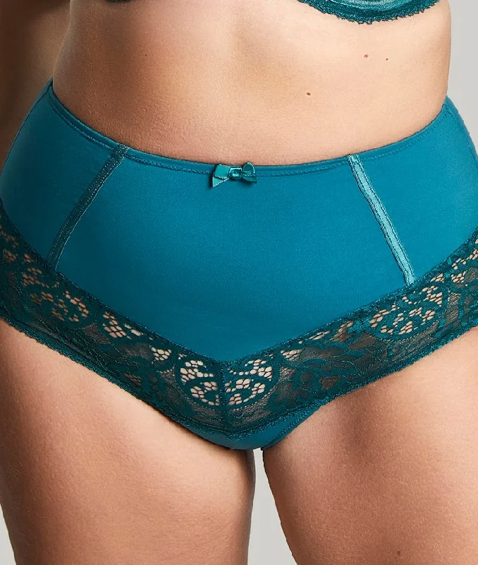 Panache Sculptresse Estel Emerald Green High Waist Brief Panty 9684