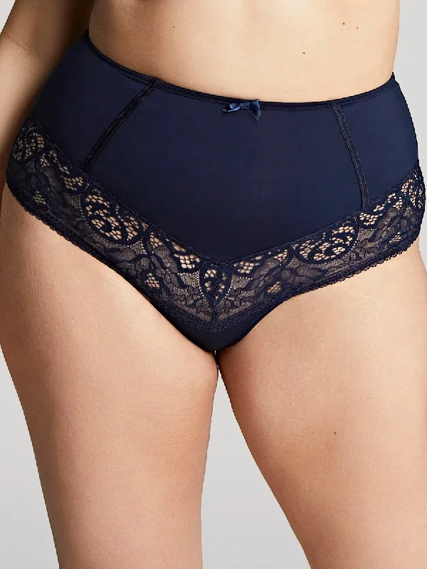 Panache Sculptresse Estel Navy Blue High Waist Brief Panty 9684