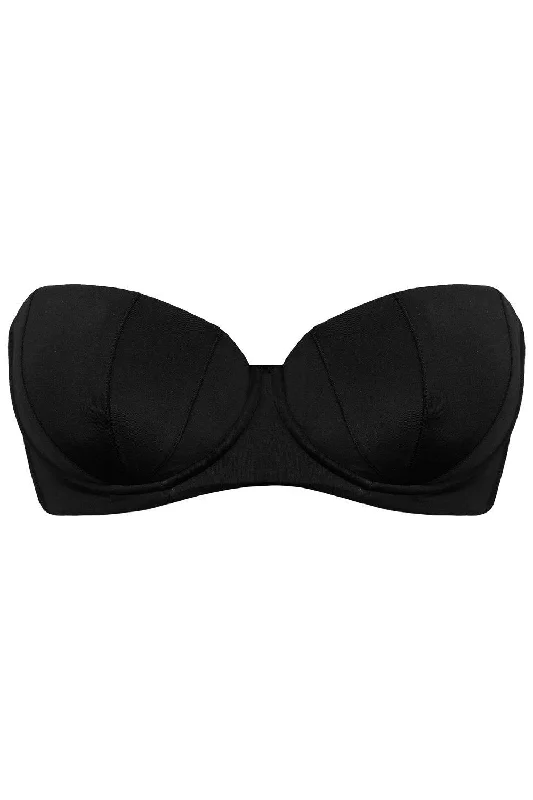 Parallelia Black balconette bikini top