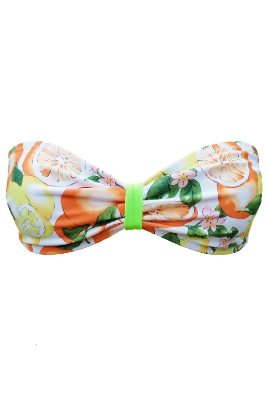chlorine resistant women bikini briefs for pool useSmoothie Citrus bandeau