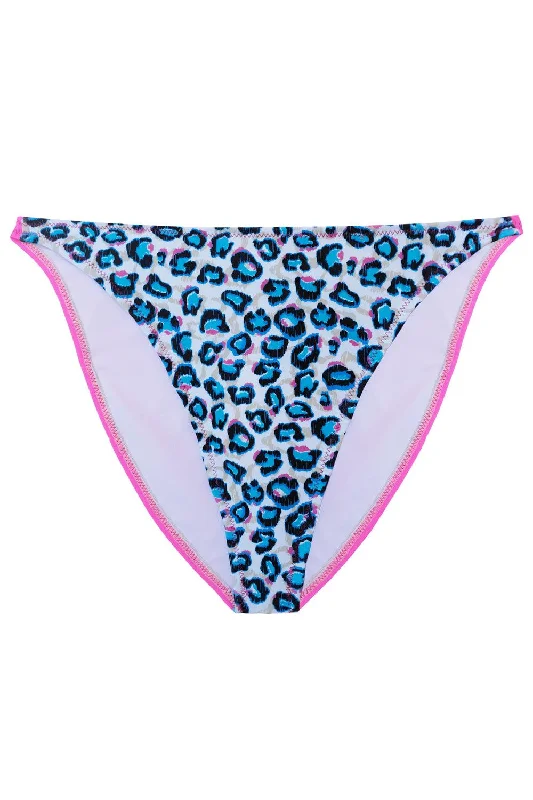 ruffled women bikini briefs for a playful styleSmoothie Leo Blue bikini bottom
