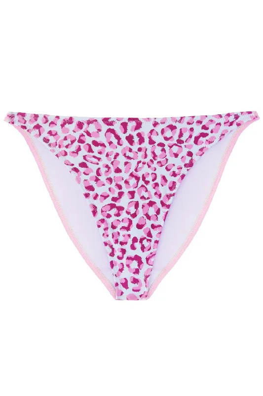 travel friendly women bikini briefs for easy packingSmoothie Leo Pink bikini bottom