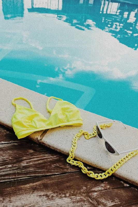 Tonic Yellow bikini top