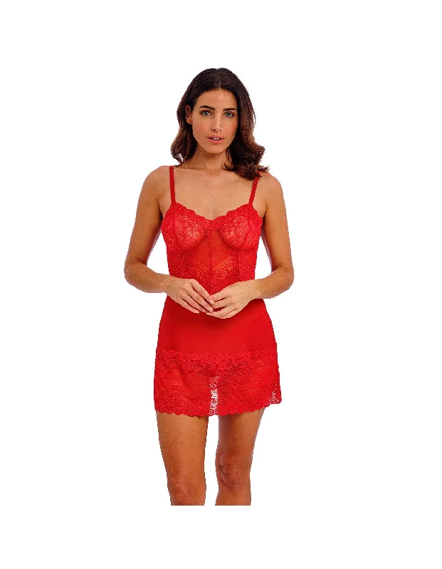 Wacoal - Embrace Lace Chemise | Equestrian Red