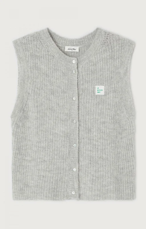 maternity women cardigan for expecting momsVest East19m Gris-Chine