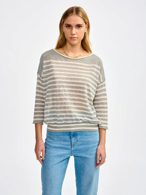organic cotton women cardigan for an eco - friendly choicePullover Neep41 K111 Neep41 K1118s Stripe-B