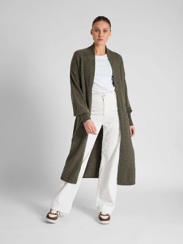 Cashmere coat "Trench" - army