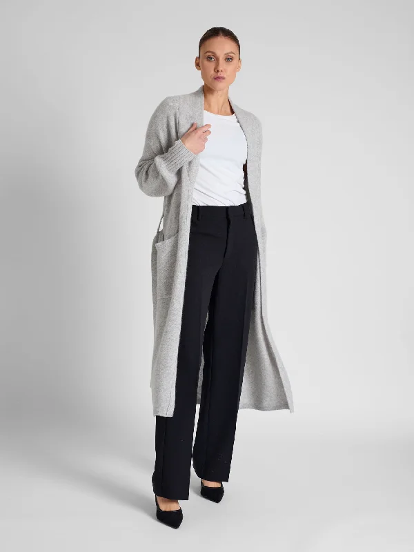 Cashmere coat "Trench" - light grey