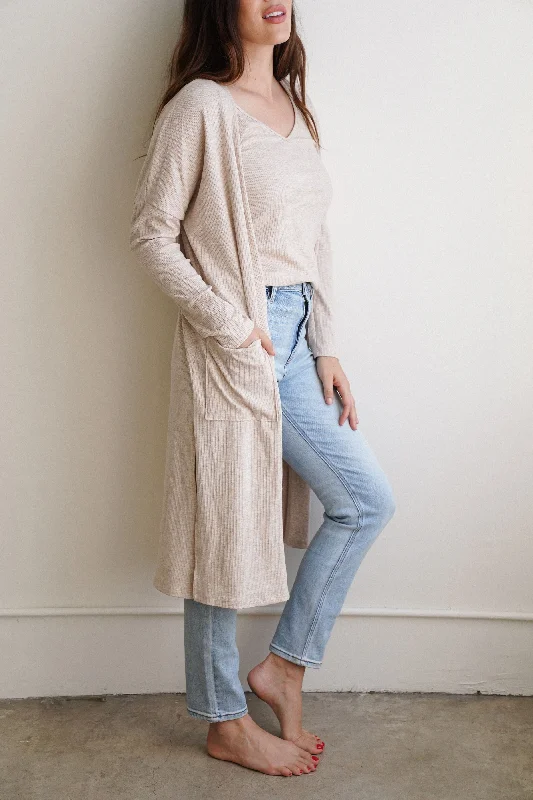ribbed women cardigan with a classic textureCJ's Favorite Ribbed Cardigan